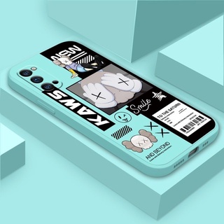 QIANZI Ốp Lưng TPU Viền Thẳng Họa Tiết Chú Gấu Cho oppo RENO 4 4G RENO 4pro 4G RENO 4SE RENO 5 RENO 5 RENO 5pro plus