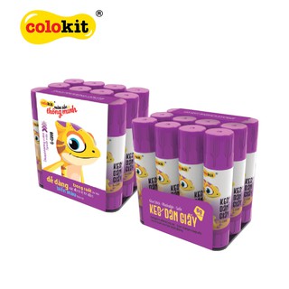 BỘ 2 CHAI HỒ KHÔ COLOKIT TÍM G-C008 (THẤY ĐƯỢC ĐƯỜNG HỒ DÁN, SẼ TỰ MẤT TRONG 5 GIÂY)