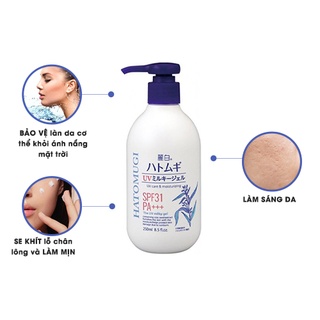 [Sữa Dưỡng Thể] Hatomugi Chống Nắng SPF31 PA+++ Nhật Bản, 250ml