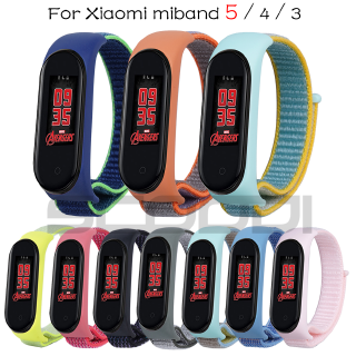 Dây Đeo Sợi Nylon Nhiều Màu Mới Cho Đồng Hồ Thông Minh Xiaomi Mi Band 3 4 5 6 7 NFC Miband 3 4 5 6 7
