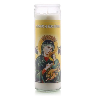 Nến thơm ly thủy tinh D6H20 Miss Candle (Hình Đức Mẹ)