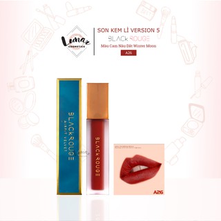 Son Kem Lì Black Rouge Ver 5 Màu Cam Nâu Đất A26 Winter Moon
