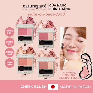 Phấn má hồng hữu cơ naturaglacé Cheek Blush (có 4 màu) tự nhiên, lâu trôi, 3.1g