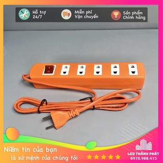 Ổ cắm điện chịu tải 2500W kéo dài chống cháy Nival 5 ổ 1 công tắc siêu bền bảo hành chính hãng 12 tháng