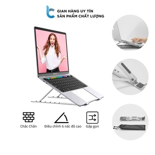 Stand/Đế Nhôm Tản Nhiệt Dành Cho Macbook, Laptop Có Thể Gấp Gọn Và Điều Chỉnh 6 Nấc Độ Cao Lucas
