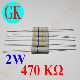 [20 cái] Điện trở 470k ôm 2w