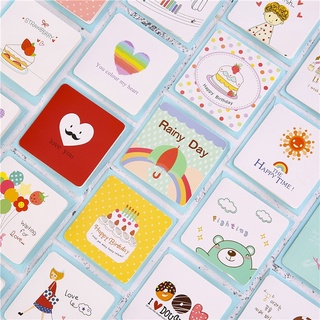 Thiệp chúc mừng mini dễ thương nhiều mẫu kèm bao thư ngoài