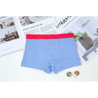 Hộp 3 quần lót dạng đùi Boxer bé trai Hàn Quốc 100% cotton mẫu Khủng Long Tím