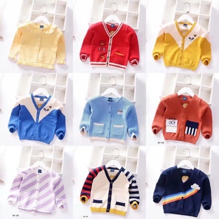 Áo len cadigan Quảng Châu cho bé 8-17kg (Sz 80-120)