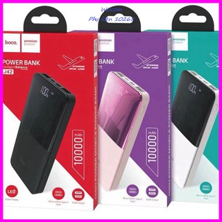 [ CHÍNH HÃNG ] Sạc Dự Phòng 2 cổng sạc in/out - Hoco. J42 High power ✔10.000mAh | Ba màu sắc tùy chọn | Bh 6 Tháng