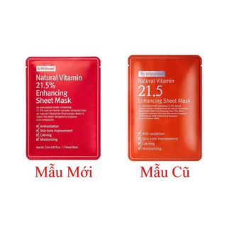 Lẻ Mặt nạ giấy dưỡng trắng, giảm thâm mụn OST Natural Vitamin 21.5 Enhancing Sheet Mask.