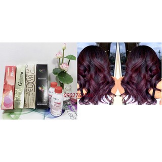Thuốc Nhuộm Tóc Màu Tím 0/22 Violet Cần Tẩy Tóc Nâng Tone