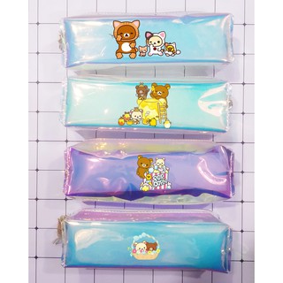 Hộp bút rilakkuma HBHI11 hộp bút hologram hộp bút trong hoạt hình dễ thương