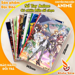 Sổ tay Anime Date A Live khổ A5 bìa in hình hoạt hình xinh xắn giấy dày có kẻ sọc 120 trang chuyên dành cho Otaku