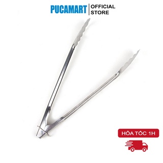 Dụng Cụ Gắp Bánh, Gắp Đá, Vớt Đồ Chiên, Kẹp Thực Phẩm PUCA Bằng Thép Nhẹ Dễ Cầm Nắm