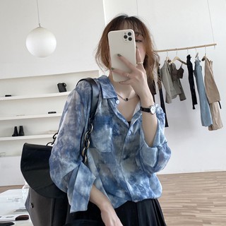 Áo Sơ Mi Tay Dài Dáng Rộng Kiểu Retro Phong Cách Hàn Quốc