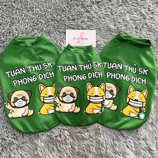 Áo thun tuân thủ 5K cho chó mèo