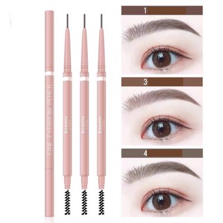 Bút Chì Kẻ Mày Không Trôi, Bút Chì Kẻ Chân Mày Kemelo Có 2 Đầu Gồm 1 Đầu Vẽ Và 1 Đầu Chải Lông Mày[ Nội Địa Trung]