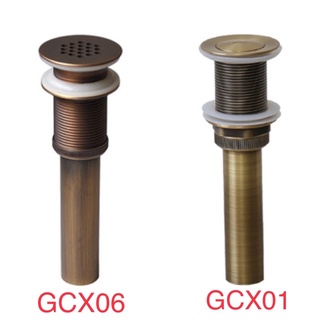 Đầu xả nhấn lavabo bằng đồng 100% Kanly GCX01-GCX06 chính hãng