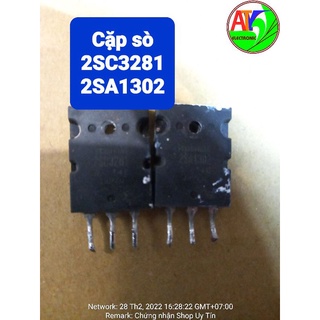 Cặp sò 2SC3281 - 2SA1302 tháo máy zin nguyên vỉ