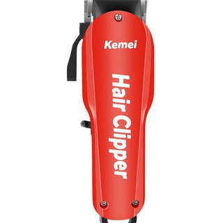 Tông đơ cắt tóc lưỡi kép chuyên nghiệp kemei KM706Z màu đỏ