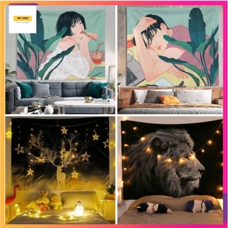 [Size 2mx1m5] Tranh vải treo tường Decor phòng ngủ, tấm thảm treo tường vải đẹp chất lượng
