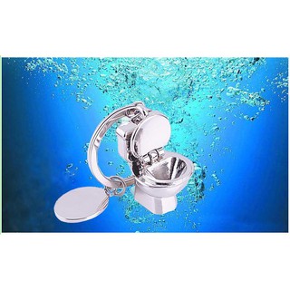 Móc chìa khóa cao cấp bồn cầu mini