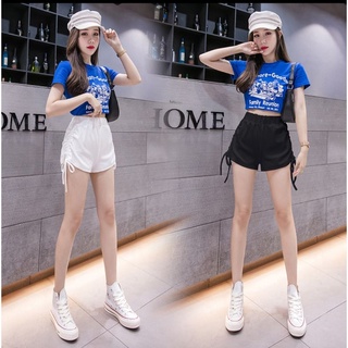 Quần đùi mặc nhà nữ,quần short tập Gym mặc hè có dây rút bên hông nhiều màu thời trang teen hè