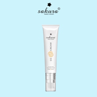 Kem trang điểm chống nắng Sakura Cc Cream Flawless Control Base sáng đều màu da 40ml