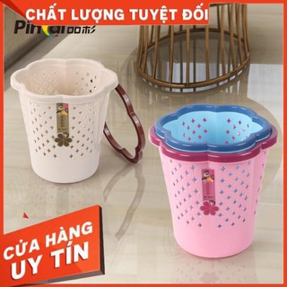 Thùng rác nhựa tròn không nắp,thùng rác,sọt rác văn phòng mini 5404