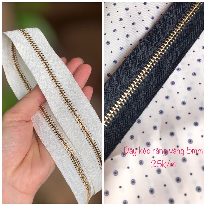 Dây Kéo Răng 5mm 1 Chiều