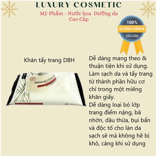Khăn Giấy Tẩy Trang Dbh Organic Black Tea Cleansing Cloths (10 Miếng)