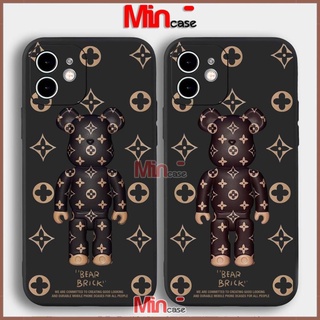 Ốp lưng iPhone Gấu Beabrick cạnh viền vuông silicon mềm dẻo cho iphone 6/6s/7/8/X/XS/XR/11/12/13 Pro Plus Max cute