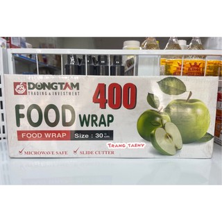 Màng bọc thực phẩm Food Wrap 400 táo xanh 30cm
