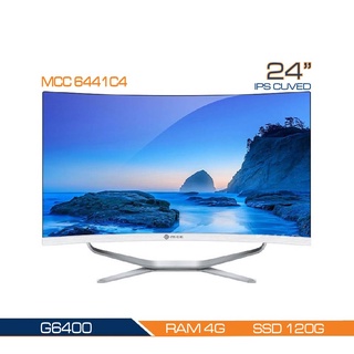 Bộ PC All In One MCC 6441C4 Home Office Computer CPU Intel G6400/ Ram4G/ SSD120G/ Wifi/ IPS 24 inch curved