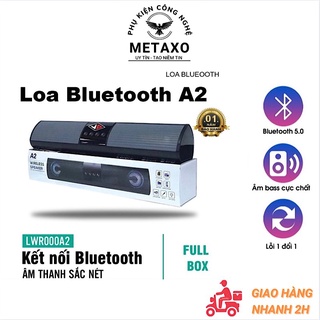 Loa bluetooth speaker A2 dáng dài 2 loa cực đỉnh, kiểu dáng sang trọng hỗ trợ thẻ nhớ, đài FM 5.0