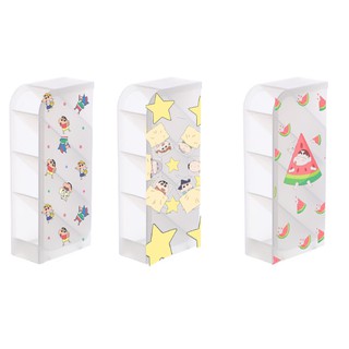 Ống cắm bút cậu bé bút chì 4 tầng CB4I29 ống cắm để đồ trang điểm shin cute dễ thương hoạt hình idol