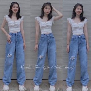 Quần Jean Ống Rộng ( 725 Ảnh thật)
