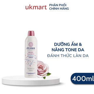 Xịt Khoáng Dưỡng Nâng Tone Da Olysee Brume À La Rose Waterspray 400ml