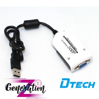 Cáp chuyển USB ra VGA DTECH (DT6510)