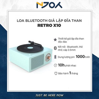 Loa Bluetooth Mini Retro X10 Giả Lập Đĩa Than Hỗ Trợ Thẻ Nhớ Cổng Aux Bảo Hành 3 Tháng 1 Đổi 1