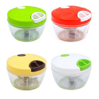Máy Xay Tỏi Bằng Tay Đa Năng 13cm Có Dây Kéo Nhiều Màu