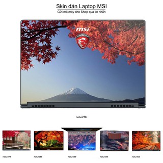 Skin dán Laptop MSI in hình thiên nhiên nhiều mẫu 11 (inbox mã máy cho Shop)