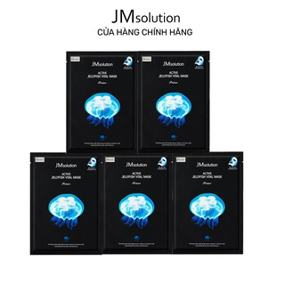 Combo 5 Mặt nạ sứa biển JMSolution Active Jellyfish Vital Mask thanh lọc, giải độc da 33ml x5