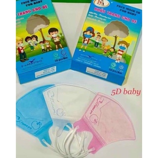 Khẩu Trang 5D Kids FAMAPRO Hộp 10 cái dành cho bé từ 1-8tuổi