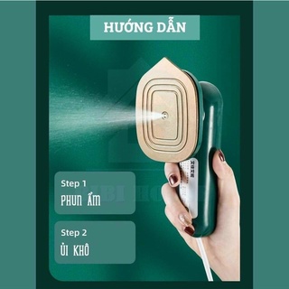 Bàn là hơi nước cầm tay mini , Bàn ủi hơi nước công suất 33W mẫu mới 2021