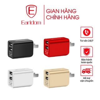 Củ sạc sạc nhanh 2.4A, bốn màu Earldom ES-162 chính hãng