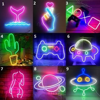 50 mẫu đèn trang trí led neon sign, decor phòng ngủ nhiều mẫu đẹp, giá xưởng [Tặng cục sạc] - Wiwihome
