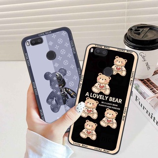 Ốp Xiaomi Mi A1 bear brick, gấu đáng yêu, dễ thương
