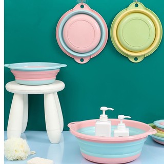 Thau chậu rửa gấp gọn bằng nhựa đủ 3 size lớn nhỏ vừa nhiều màu sắc giá rẻ[Hàng chất lượng | Luôn có sẵn | Giao 2h]